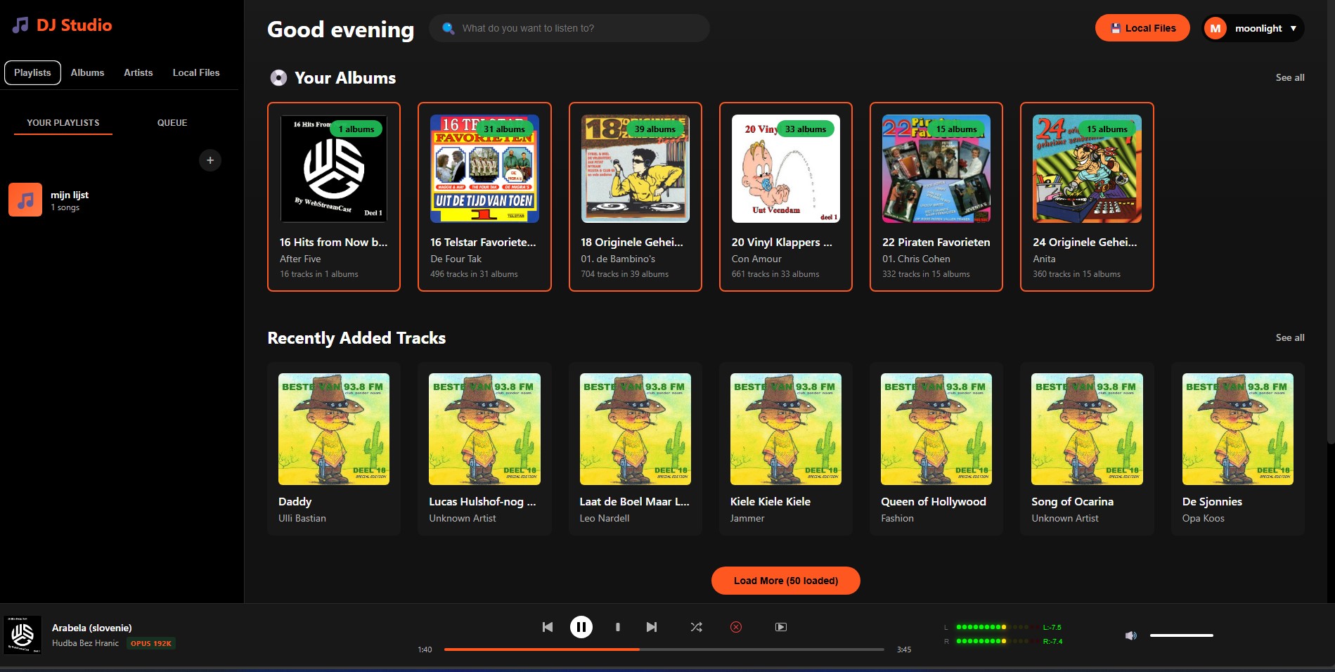 DJ Studio Dual Play Interface